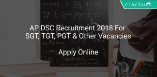 AP DSC Recruitment 2018 Apply Online For SGT, TGT, PGT & Other Vacancies