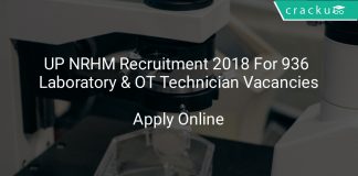 UP NRHM Recruitment 2018 Apply Online For 936 Laboratory & OT Technician Vacancies