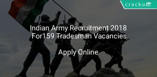 Indian Army Recruitment 2018 Apply Online For 159 Tradesman Vacancies