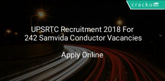UPSRTC Recruitment 2018 Apply Online For 242 Samvida Conductor Vacancies