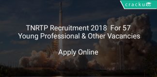 TNRTP Recruitment 2018 Apply Online For 57 Young Professional & Other Vacancies