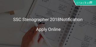 ssc stenographer 2018 notification apply online