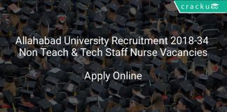 Allahabad University Recruitment 2018 Apply Online For 34 Non Teaching & Technical Staff Nurse Vacancies