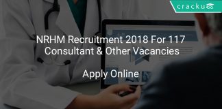 NRHM Recruitment 2018 Apply Online For 117 Consultant & Other Vacancies