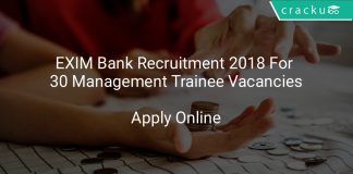 EXIM Bank Recruitment 2018 Apply Online For 30 Management Trainee Vacancies
