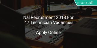 Nal Recruitment 2018 Apply Online For 47 Technician Vacancies