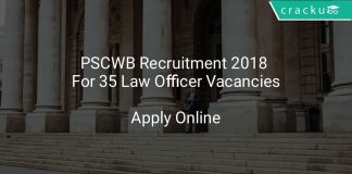 PSCWB Recruitment 2018 Apply Online For 35 Law Officer Vacancies