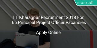 IIT Kharagpur Recruitment 2018Apply Online For 66 Principal Project Officer Vacancies