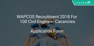 WAPCOS Recruitment 2018 Application Form For 100 Civil Engineer Cacancies