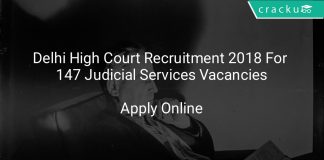Delhi High Court Recruitment 2018 Apply Online For 147 Judicial Services Vacancies