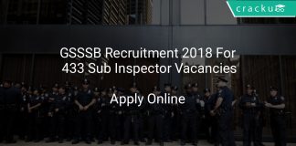 GSSSB Recruitment 2018 Apply Online For 433 Sub Inspector Vacancies