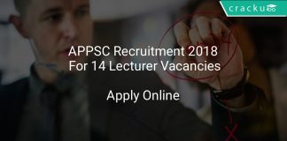 APPSC Recruitment 2018 Apply Online For 14 Lecturer Vacancies