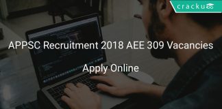 APPSC Recruitment 2018 AEE 309 Vacancies