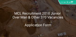 MCL Recruitment 2018 Junior Over Man & Other 370 Vacancies