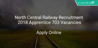 North Central Railway Recruitment 2018 Apprentice 703 Vacancies