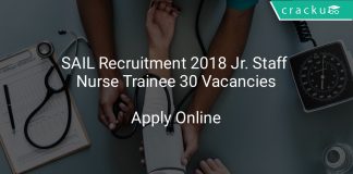 SAIL Recruitment 2018 Jr. Staff Nurse Trainee 30 Vacancies