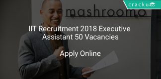 IIT Recruitment 2018 Executive Assistant 50 Vacancies