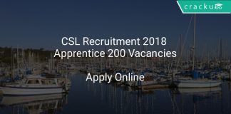 CSL Recruitment 2018 Apprentice 200 Vacancies