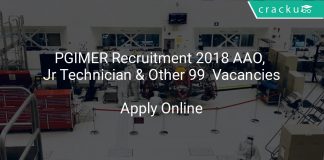 PGIMER Recruitment 2018 AAO, Jr Technician & Other 99 Vacancies
