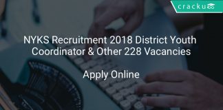 NYKS Recruitment 2018 District Youth Coordinator & Other 228 Vacancies