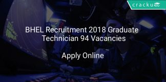 BHEL Recruitment 2018 Graduate & Technician 94 Vacancies