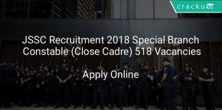 JSSC Recruitment 2018 Special Branch Constable (Close Cadre) 1012 Vacancies
