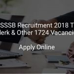 HPSSSB Recruitment 2018 TGT, Clerk & Other 1724 Vacancies
