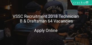 VSSC Recruitment 2018 Technician B & Other 64 Vacancies