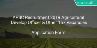 APSC Recruitment 2018 Agricultural Development Officer & Other 157 Vacancies