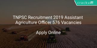 TNPSC Recruitment 2019 Assistant Agriculture Officer 576 Vacancies