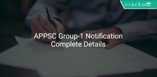 APPSC Group-1 Notification PDF 2019