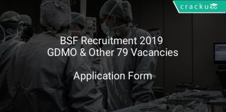 BSF Recruitment 2019 GDMO & Other 79 Vacancies