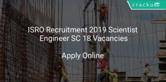 ISRO Recruitment 2019 Scientist, Engineer SC 18 Vacancies