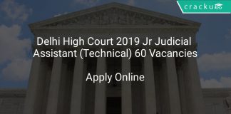 Delhi High Court Recruitment 2019 Jr Judicial Assistant (Technical) 60 Vacancies