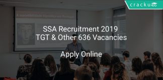 SSA Recruitment 2019 TGT & Other 636 Vacancies