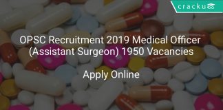 OPSC Recruitment 2019 Medical Officer (Assistant Surgeon) 1950 Vacancies