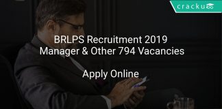 BRLPS Recruitment 2019 Manager & Other 794 Vacancies