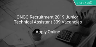 ONGC Recruitment 2019 Jr Technical Assistant 309 Vacancies