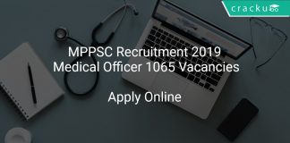 MPPSC Recruitment 2019 Medical Officer 1065 Vacancies