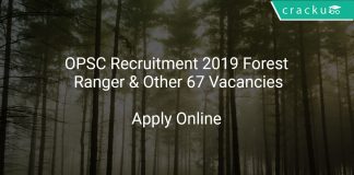 OPSC Recruitment 2019 Forest Ranger & Other 67 Vacancies