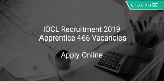 IOCL Recruitment 2019 Apprentice 466 Vacancies