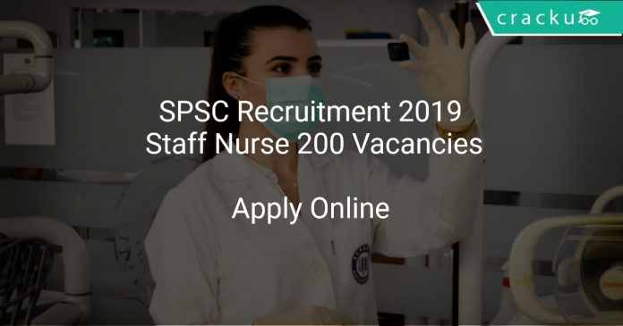 SPSC Recruitment 2019 Staff Nurse 200 Vacancies