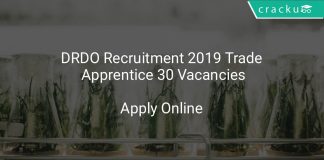DRDO Recruitment 2019 Trade Apprentice 30 Vacancies