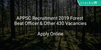 APPSC Recruitment 2019 Forest Beat Officer & Other 430 Vacancies