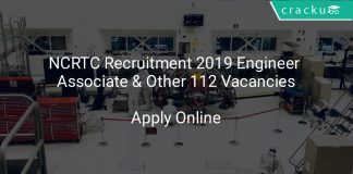 NCRTC Recruitment 2019 Engineer Associate & Other 112 Vacancies