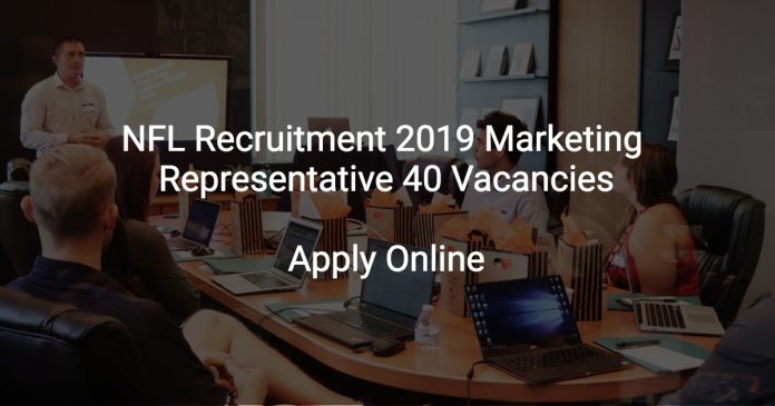 NFL Recruitment 2019 Marketing Representative 40 Vacancies