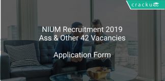 NIUM Recruitment 2019 Assistant & Other 42 Vacancies