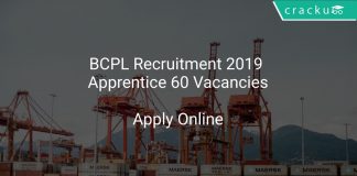BCPL Recruitment 2019 Apprentice 60 Vacancies