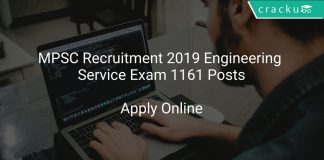 MPSC Recruitment 2019 Engineering Service Exam 1161 Posts