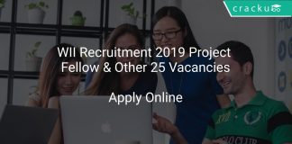 WII Recruitment 2019 Project Fellow & Other 25 Vacancies